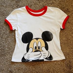 Cropped Mickey Mouse Tshirt
